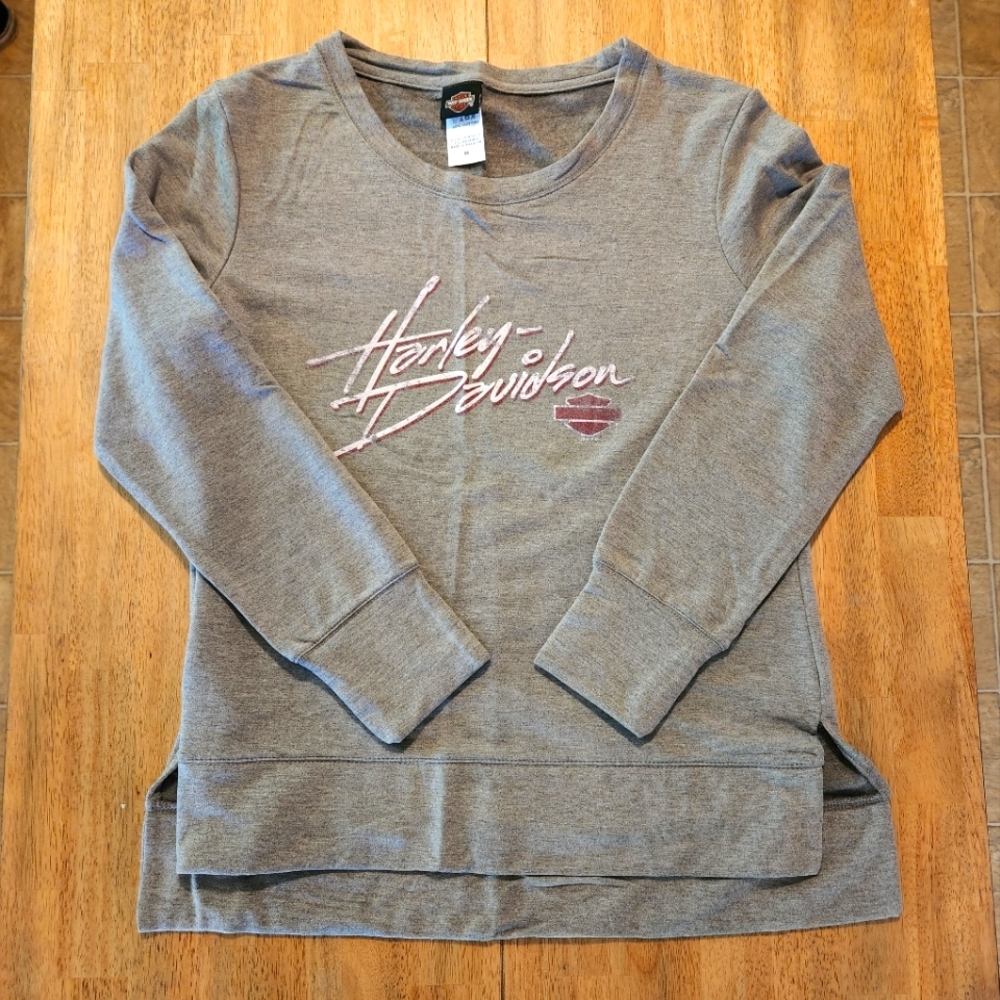Gray Harley Davidson Sweatshirt in Medium